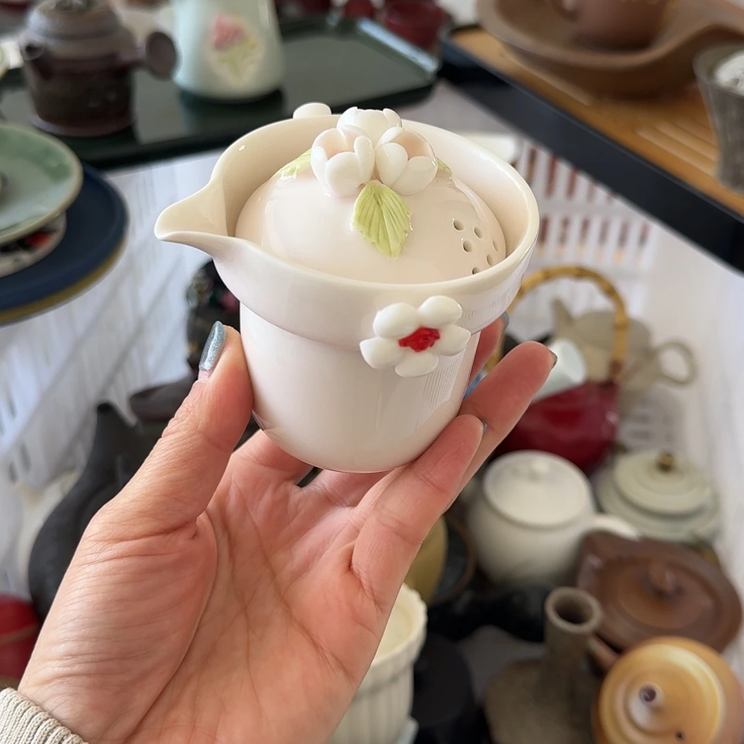 微瑕陶瓷茶杯茶壶茶具