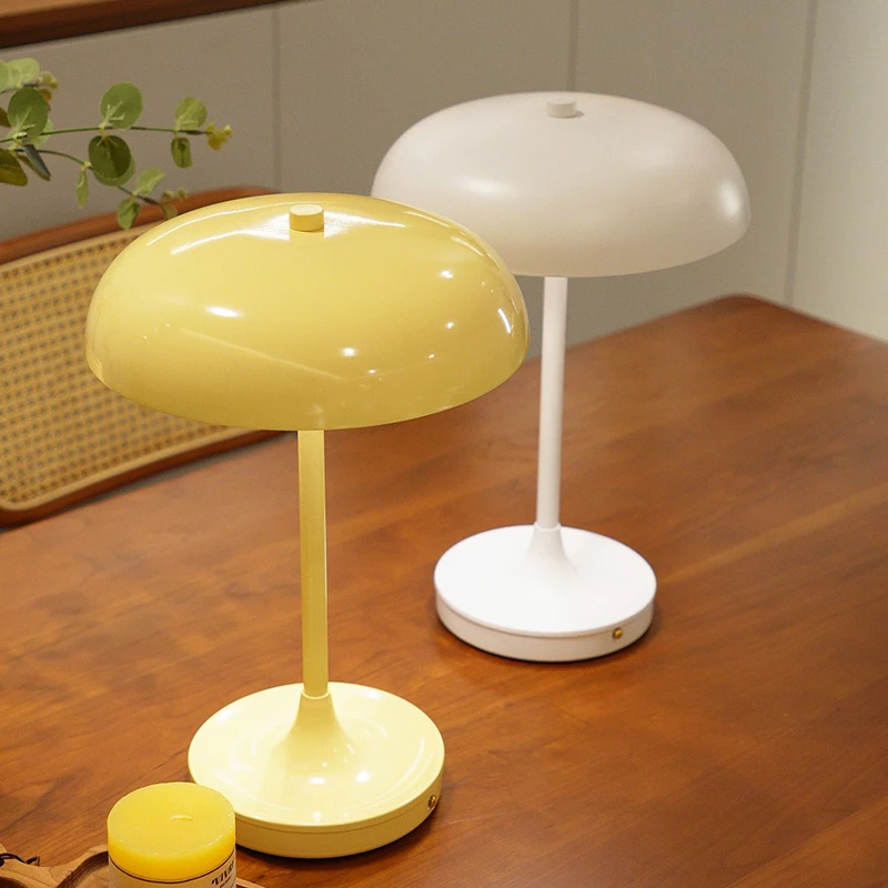 充电无线台灯强续航 护眼床头灯触摸式调光 奶油风北欧风现代风