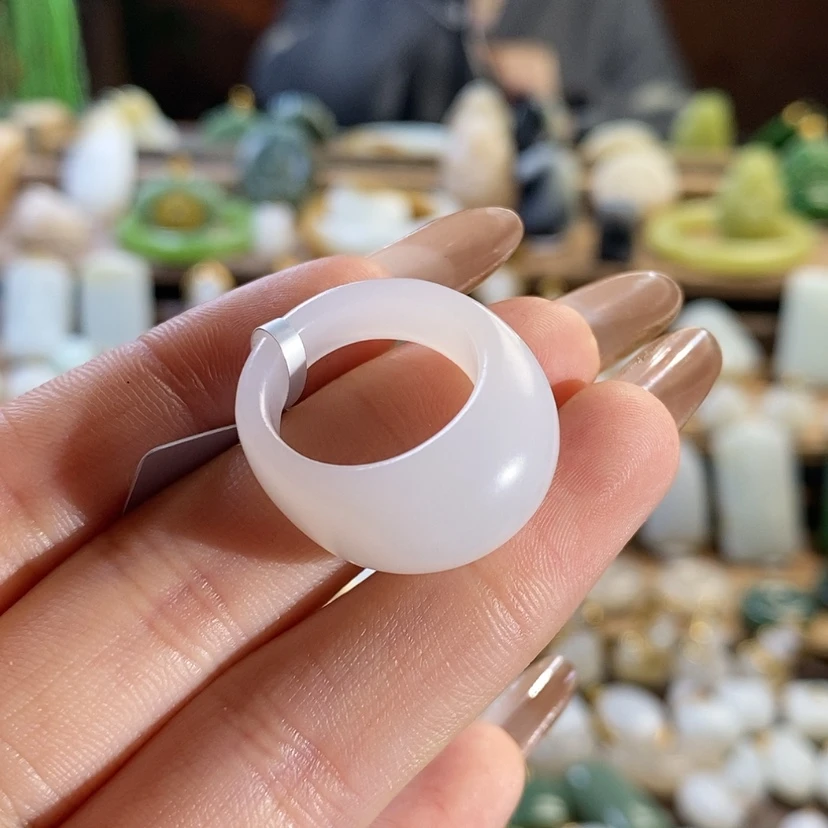 【闪购商品】和田玉戒指14.5未镶嵌