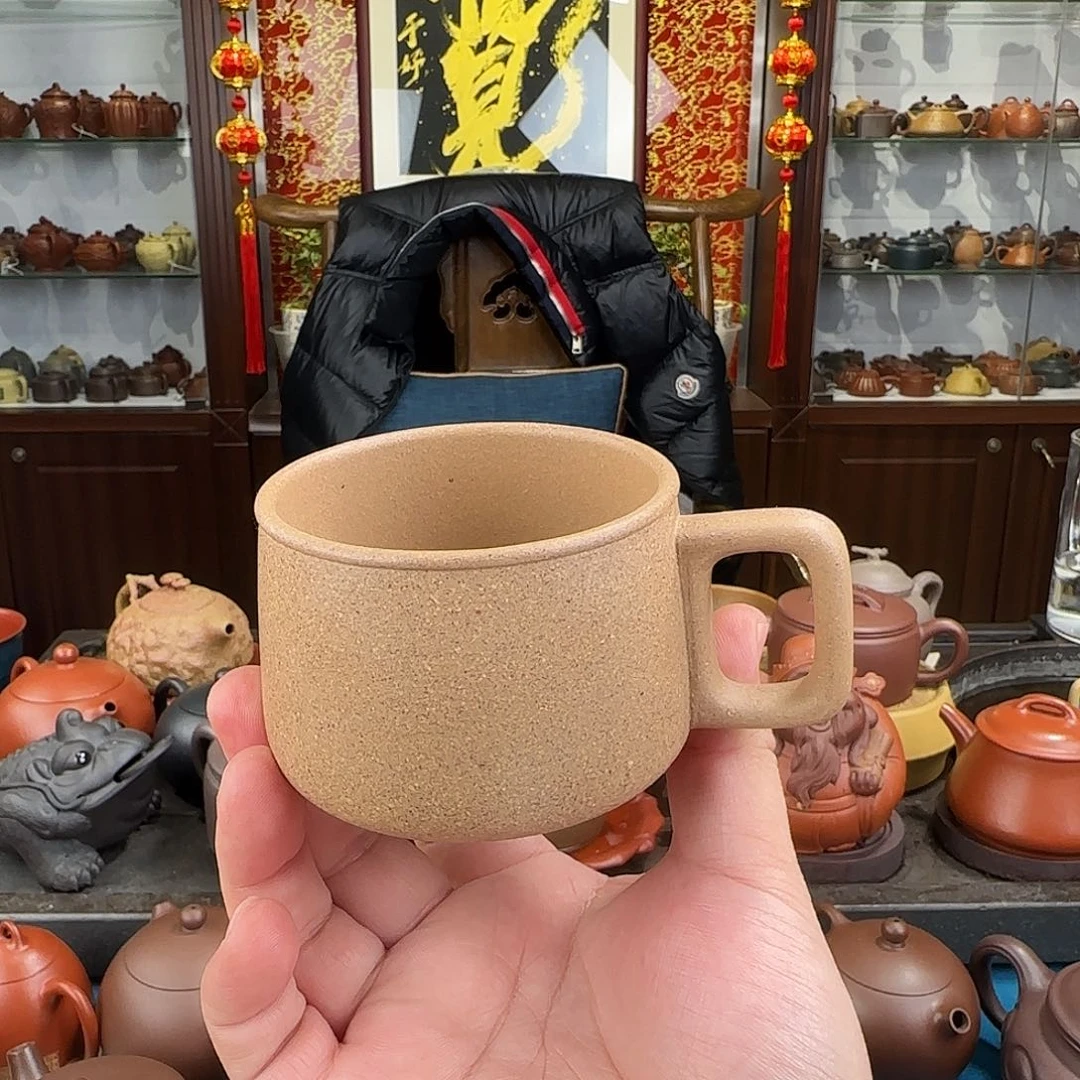 紫砂茶壶咖啡杯段泥