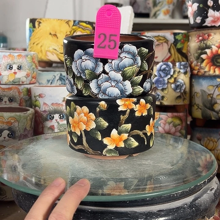 景德镇幸运花盆满38包邮