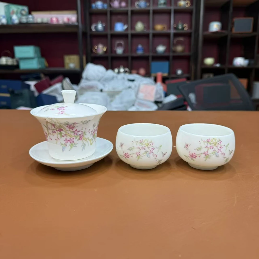 【闪购链接】桃花朵朵一盖两杯ZH2689