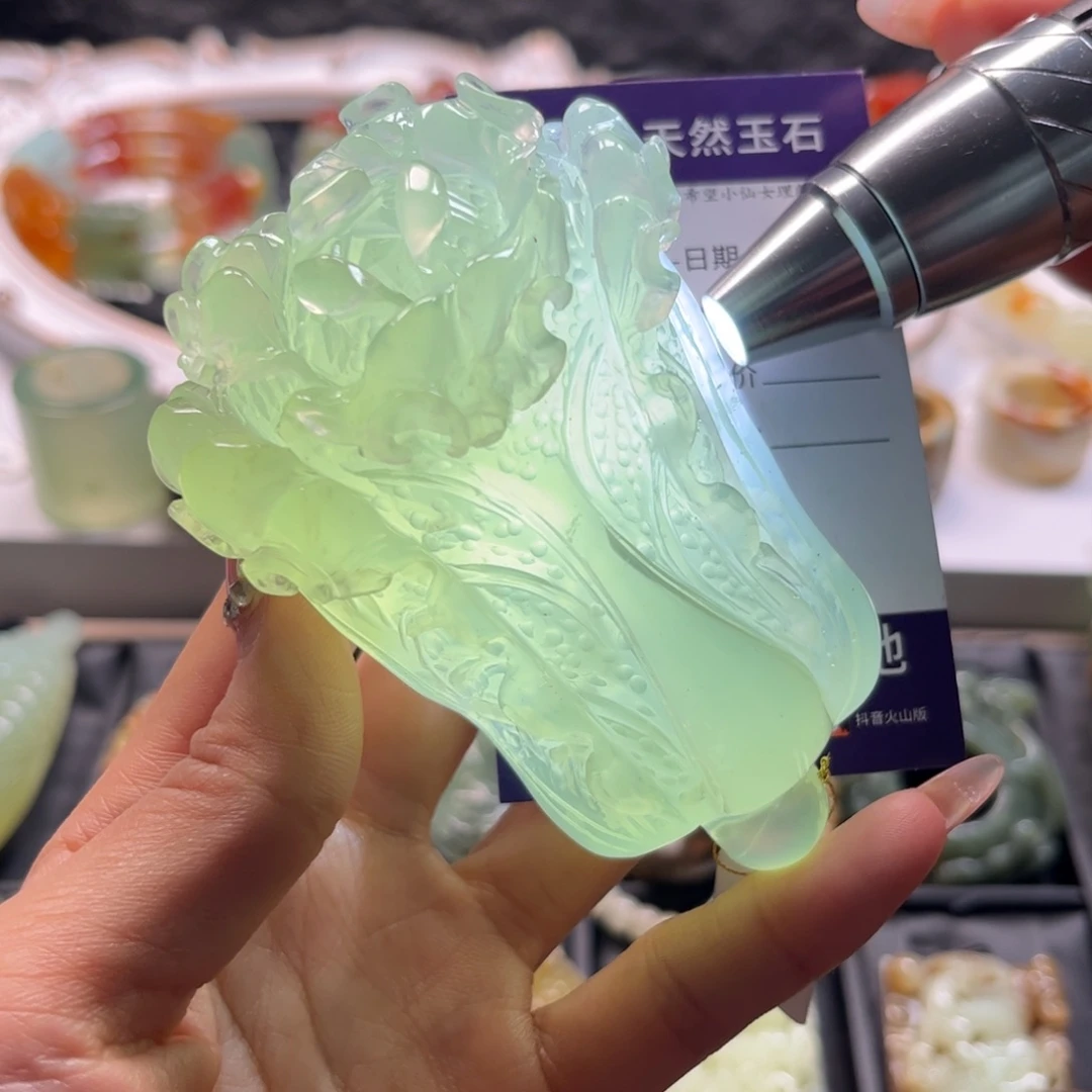 蛇纹石玉未镶嵌手把