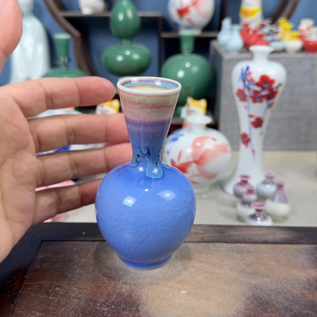 陶瓷手工小花器摆件