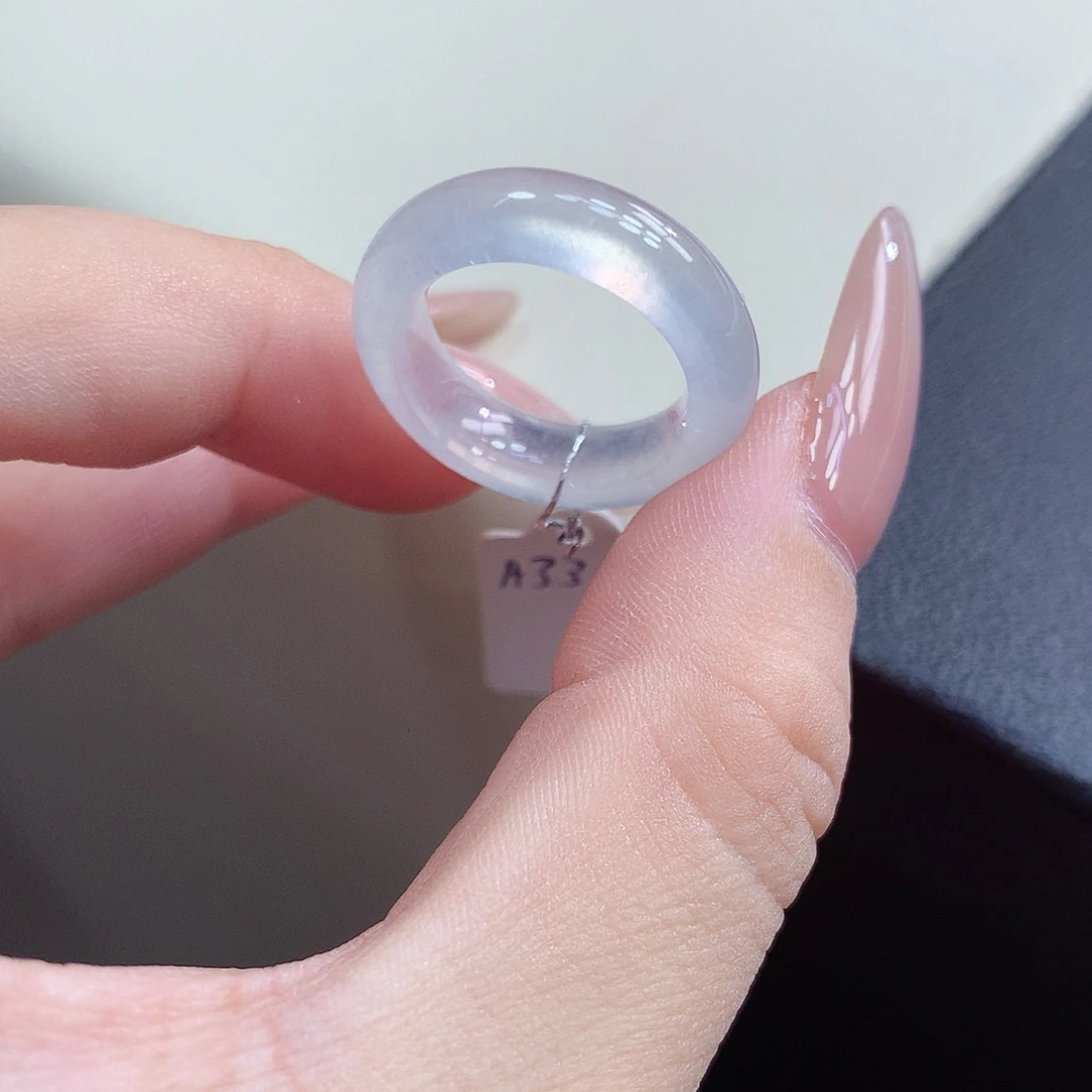 翡翠未镶嵌戒指10-11号