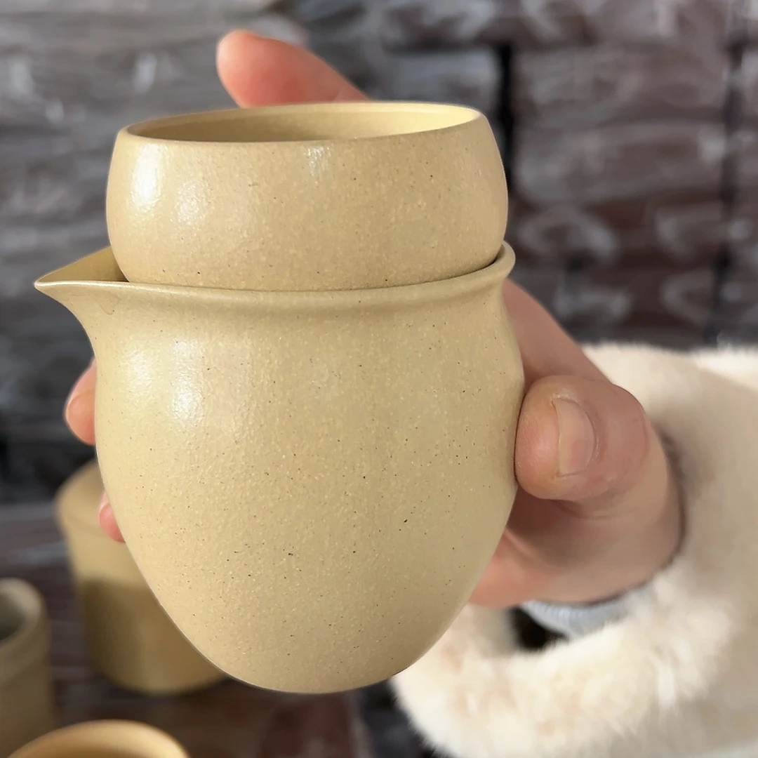 紫砂茶壶黄龙山原矿本绿