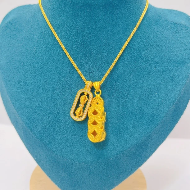 合金项链 韦雪同款貔貅手工气质金刚杵套链时尚轻奢百搭饰品链子