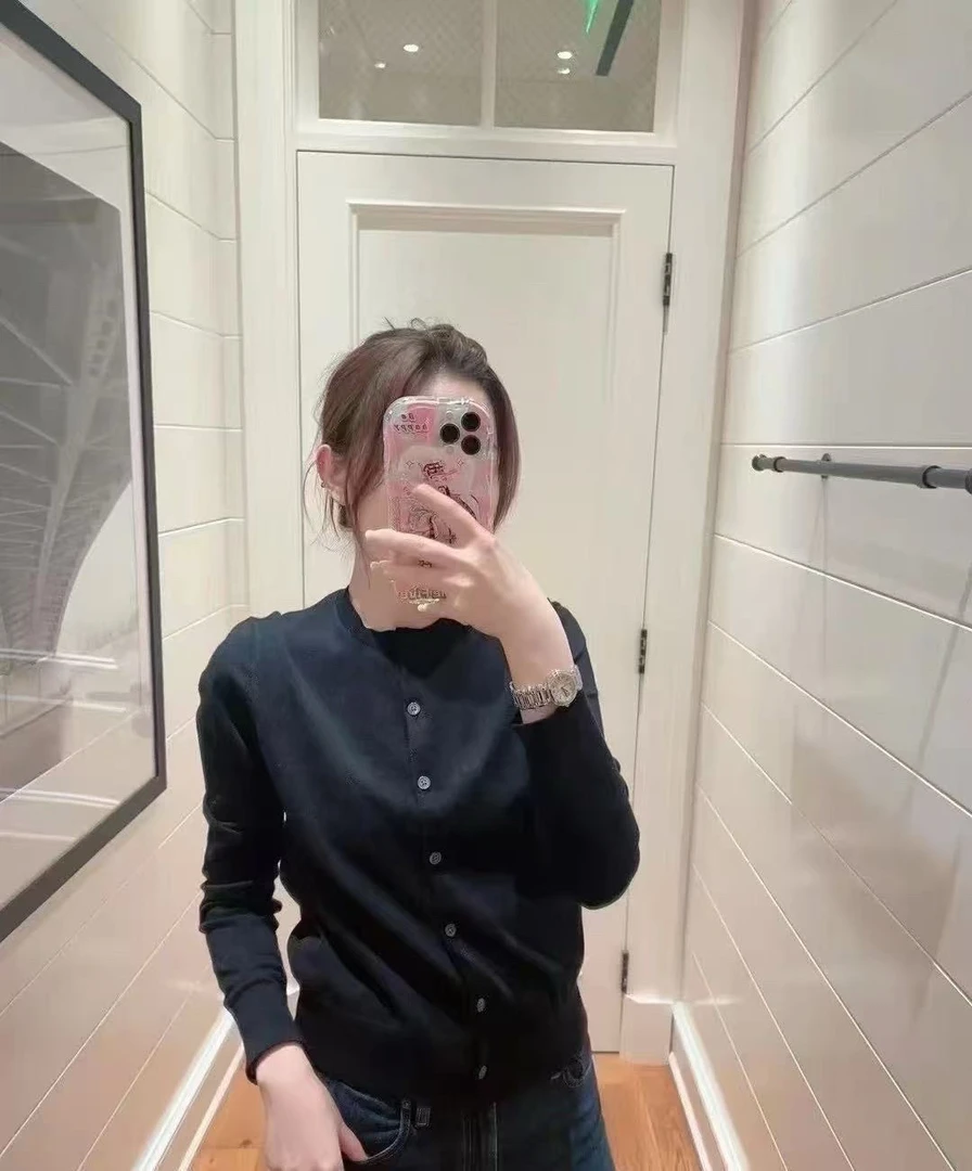 【豆乐推荐】成人针织单排扣开衫毛衣