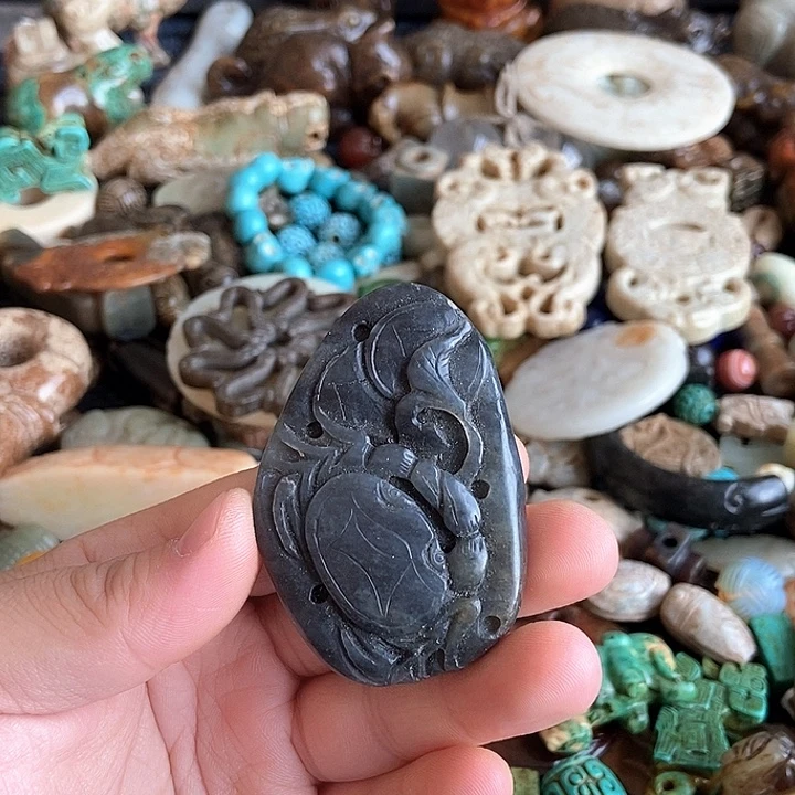 和田玉未镶嵌颈饰114