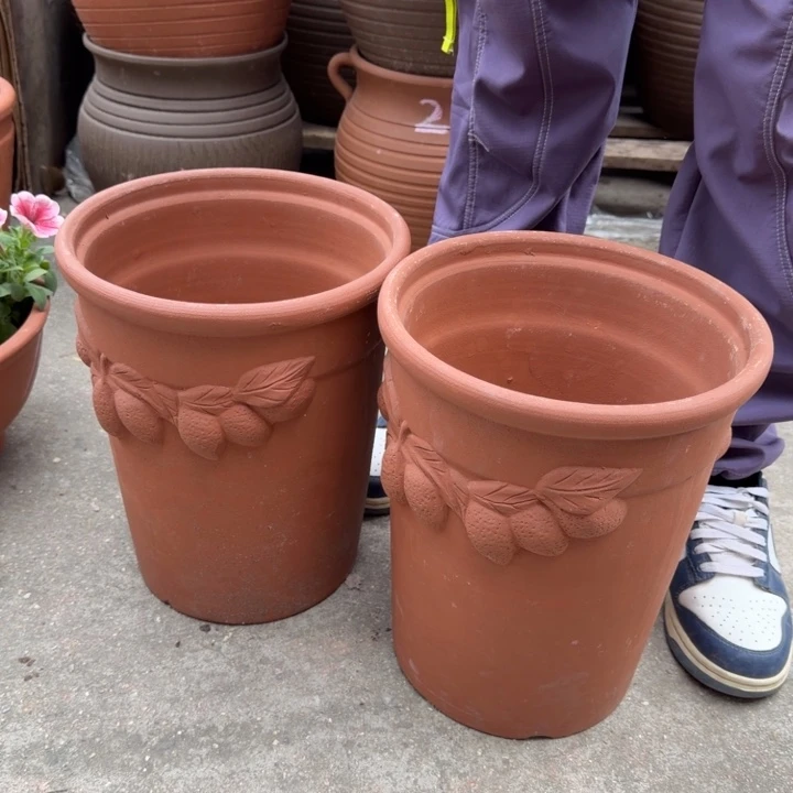 紫砂花盆口25高31