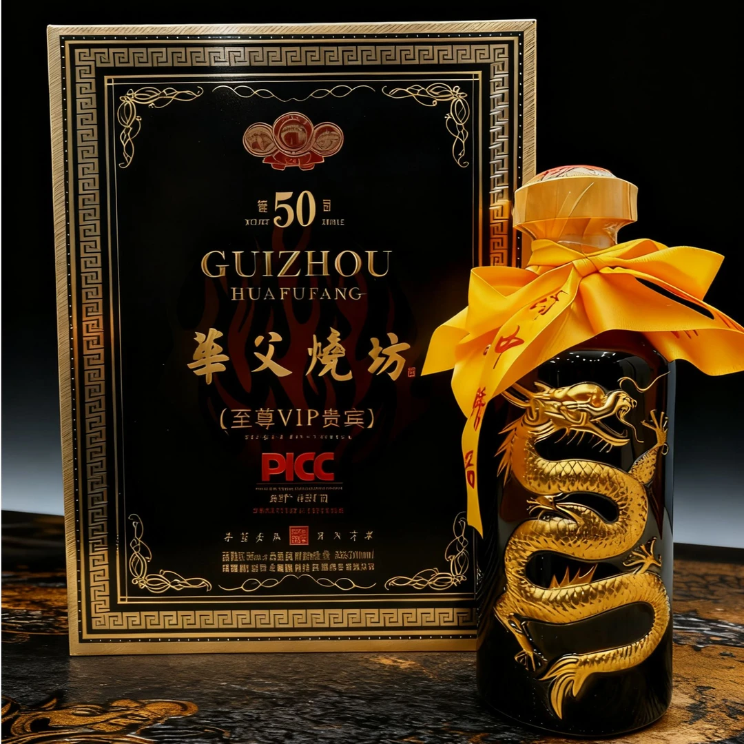 华父坊华父坊 华父烧坊VIP黑龙 酱香白酒 53%Vol500ml