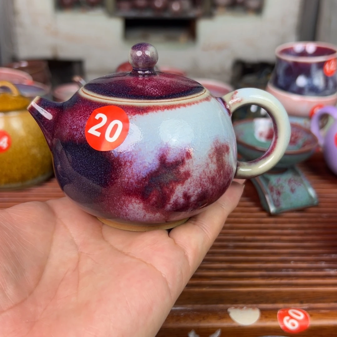 手工制作钧窑茶器