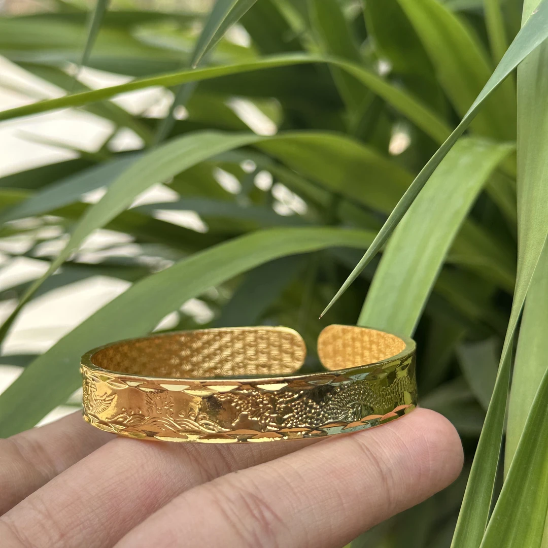 M336-木木龙凤开口手镯