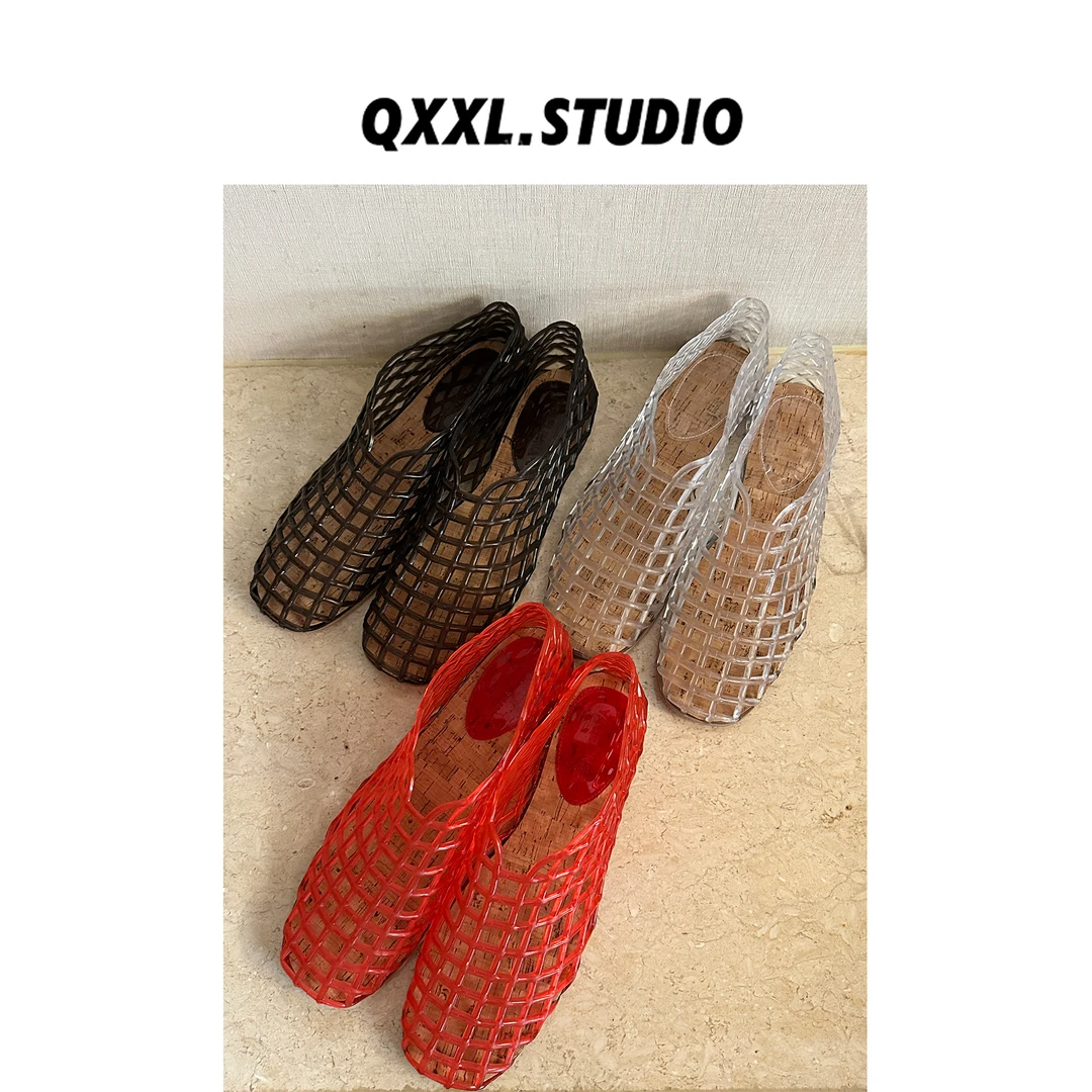 邱小小丽呀 夏天新款包头洞洞鞋女外穿沙滩凉拖鞋防滑超软底凉鞋