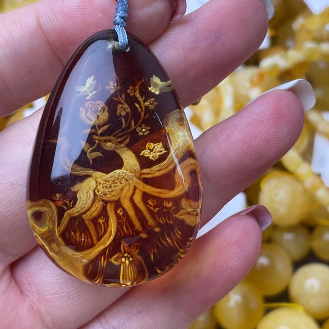 未镶嵌琥珀裸石蜜蜡118