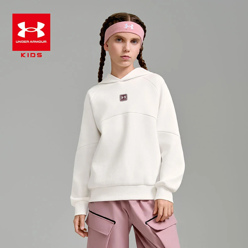 Under Armour/安德玛大童保暖套头春秋休闲长袖套头连帽卫衣3166
