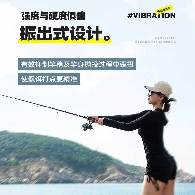 迷你便携伸缩路亚竿套装全套海杆抛竿微物马口竿水滴轮路滑钓鱼竿