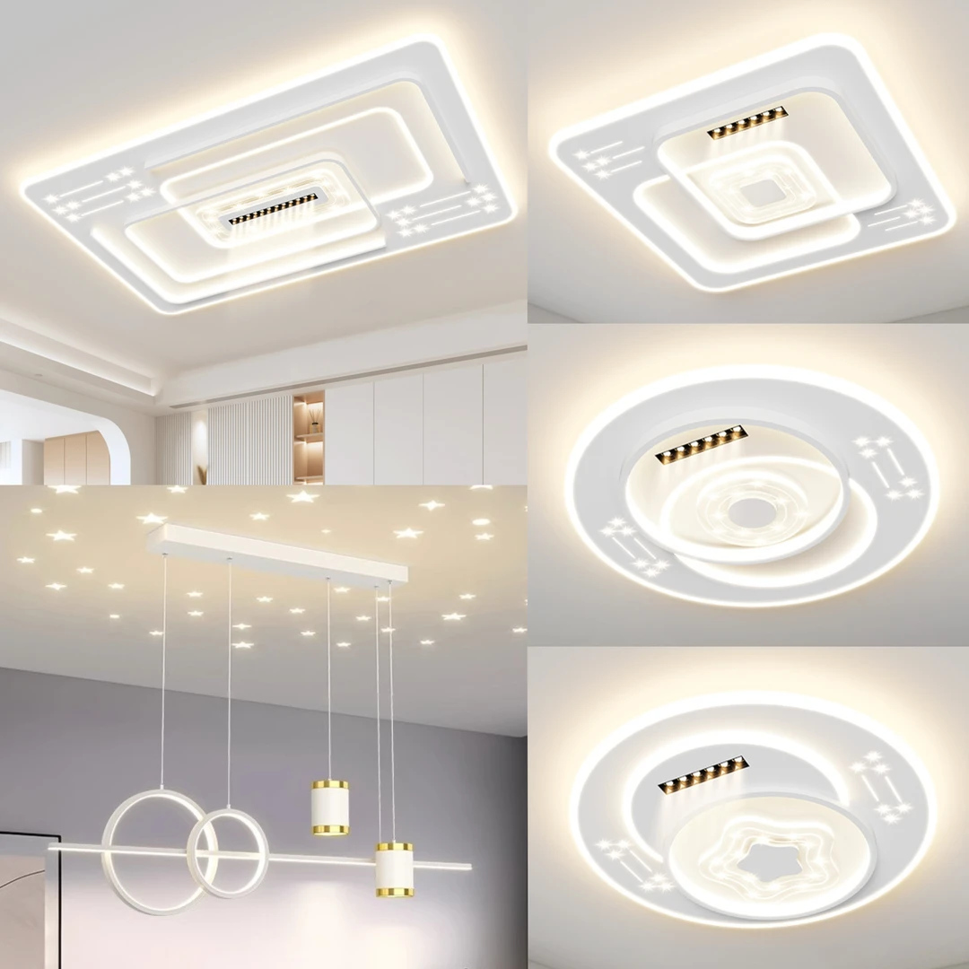 2025新款现代简约客厅卧室灯全光谱led吸顶灯卧室灯客厅主灯8438