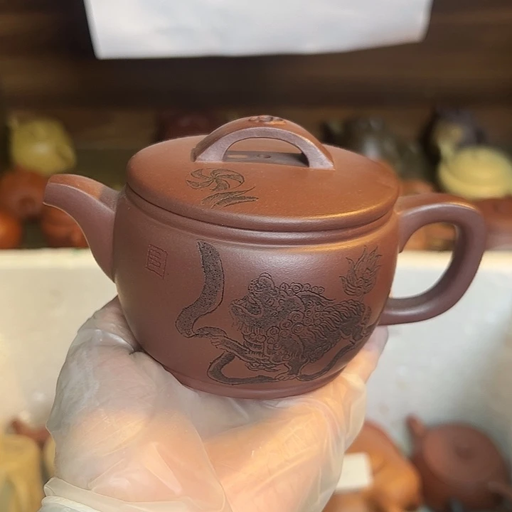 紫砂茶壶宜兴紫砂壶紫泥230