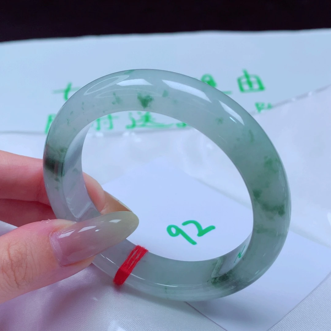 未镶嵌手镯翡翠天然缅甸翡翠A货手镯 92号