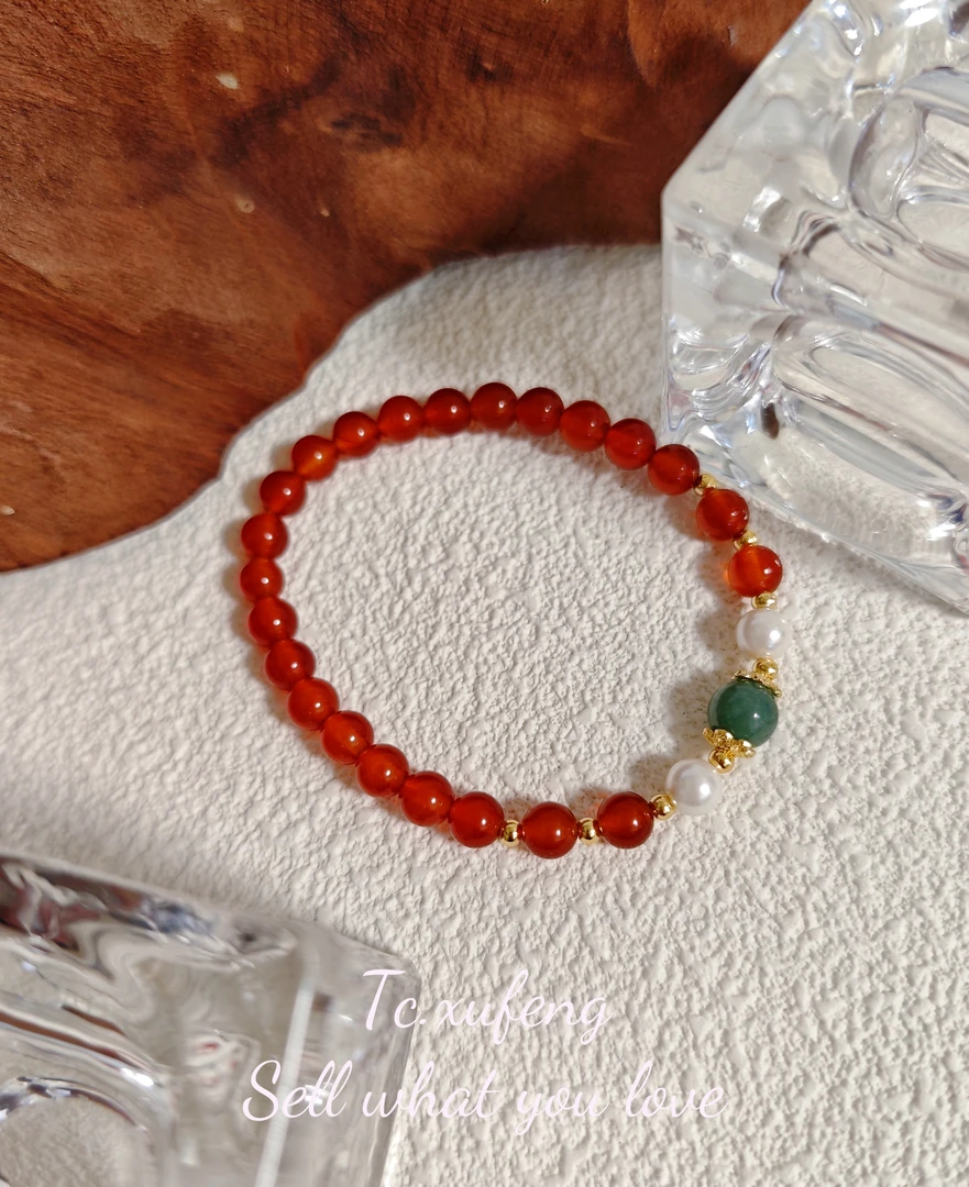 铜合金手链 Tc.旭凤直播间轻奢气质经典精致细各种手工小众手串