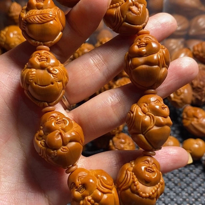 橄榄核吊坠八大弥勒2.2左右