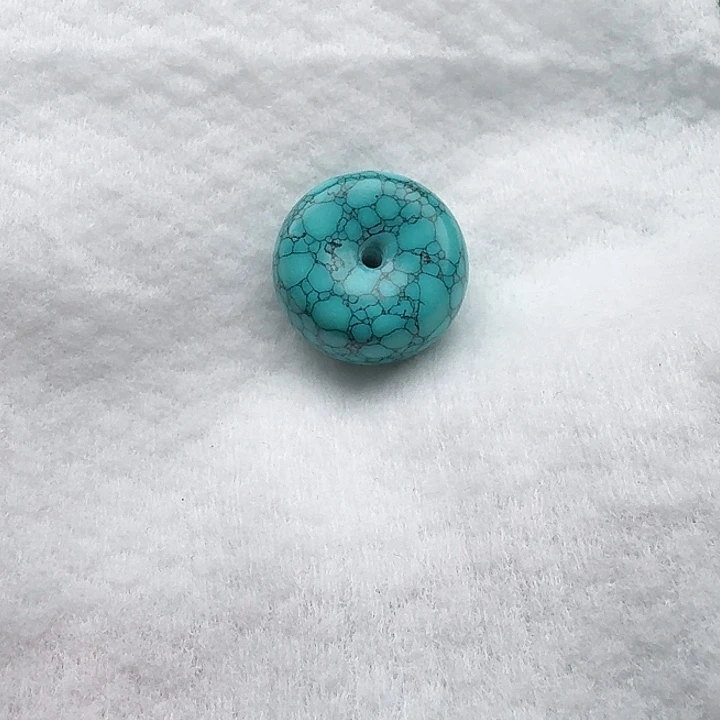 卡24/11左右绿水草纹 平安扣 单珠一颗