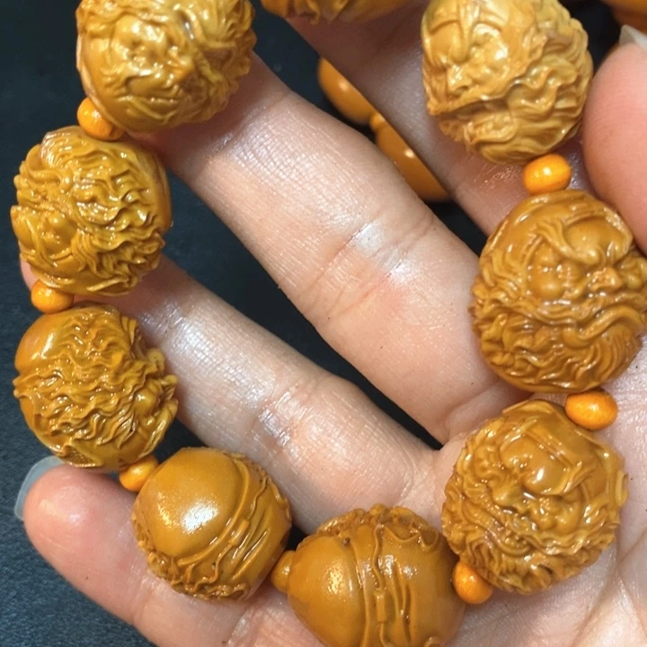 少***泽橄榄核手串/手链橄榄微瑕钟馗头