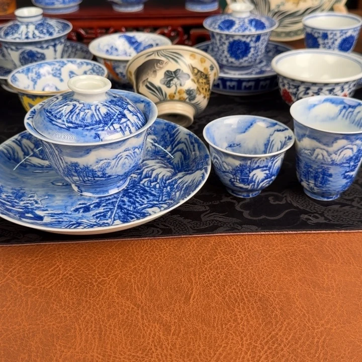 摆件景德镇陶瓷套装茶器