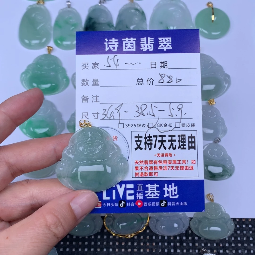 5***4翡翠未镶嵌颈饰天然