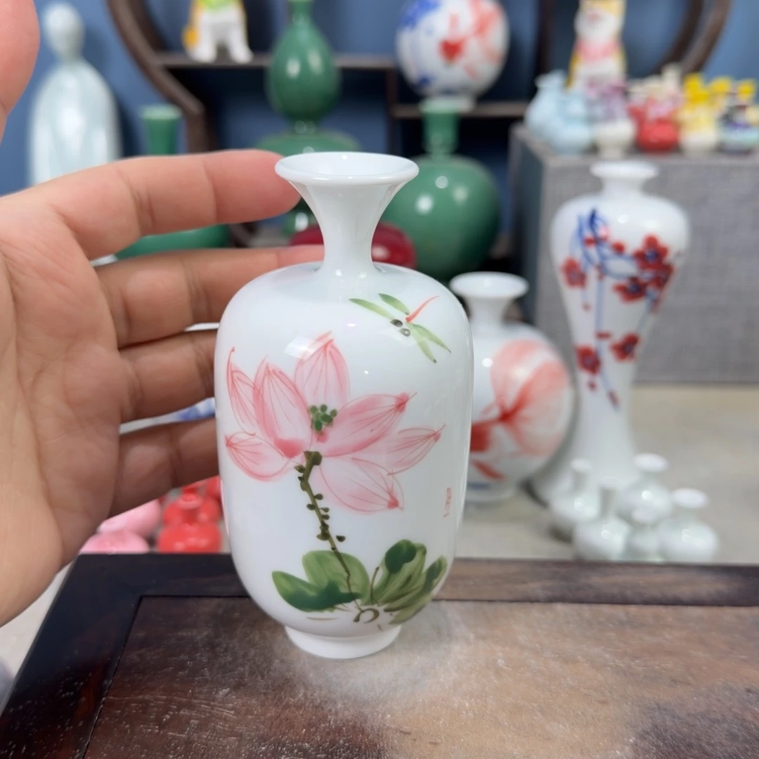 陶瓷手工小花器摆件