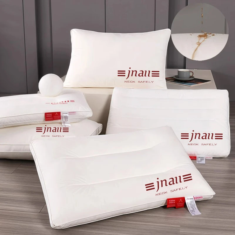 颈安NeckSafe/全棉枕头枕芯成人软枕纯棉面料酒店枕护颈枕防污渍