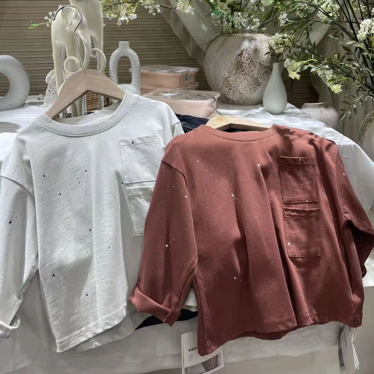 K1-3。7539韩版秋款休闲百搭长袖男女童适用