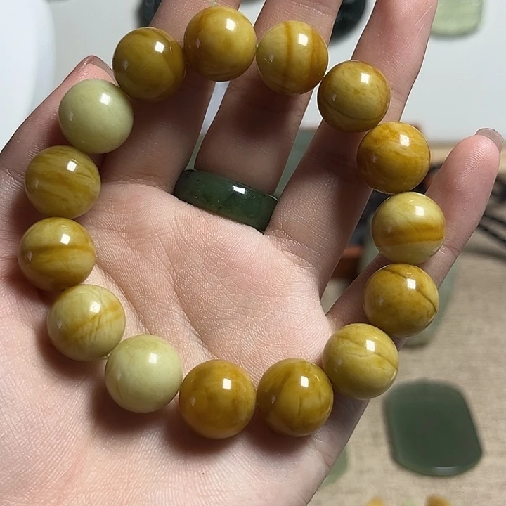 未镶嵌蛇纹石玉手串