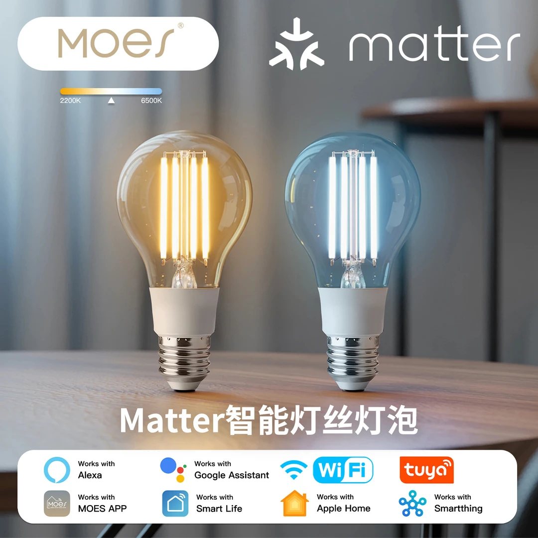 （HA）WiFi涂鸦智能家居matter智能led灯alexa语音app远程控制灯