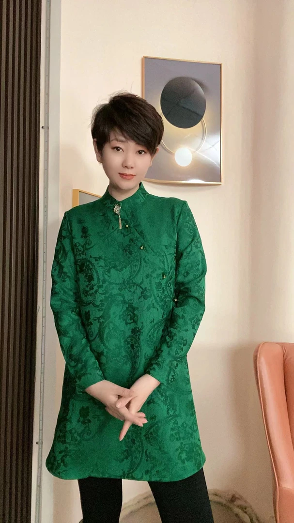 连衣裙洋气气质国风中长款女士时尚