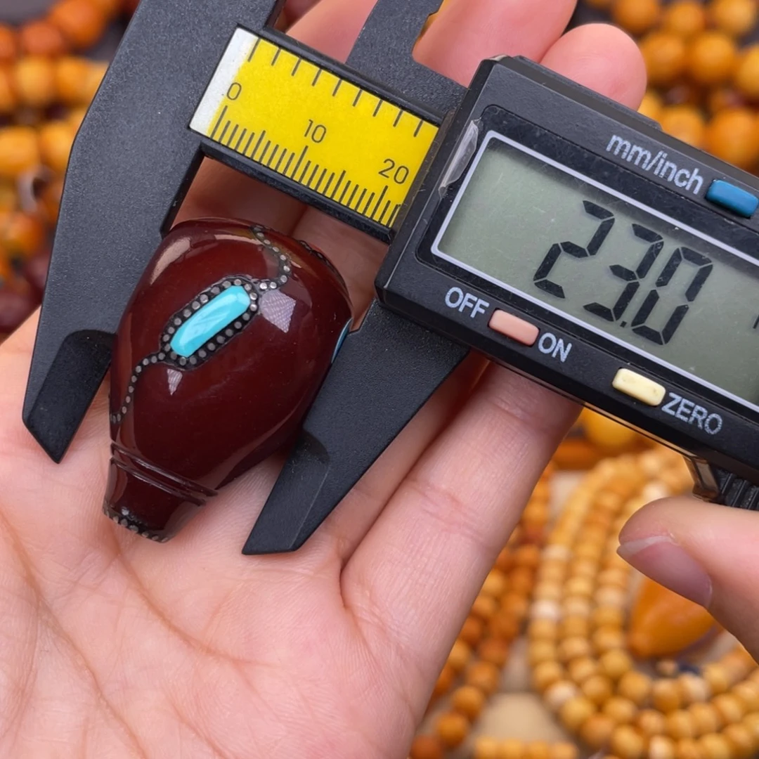 蜜蜡银S925镶嵌裸石蜜蜡X