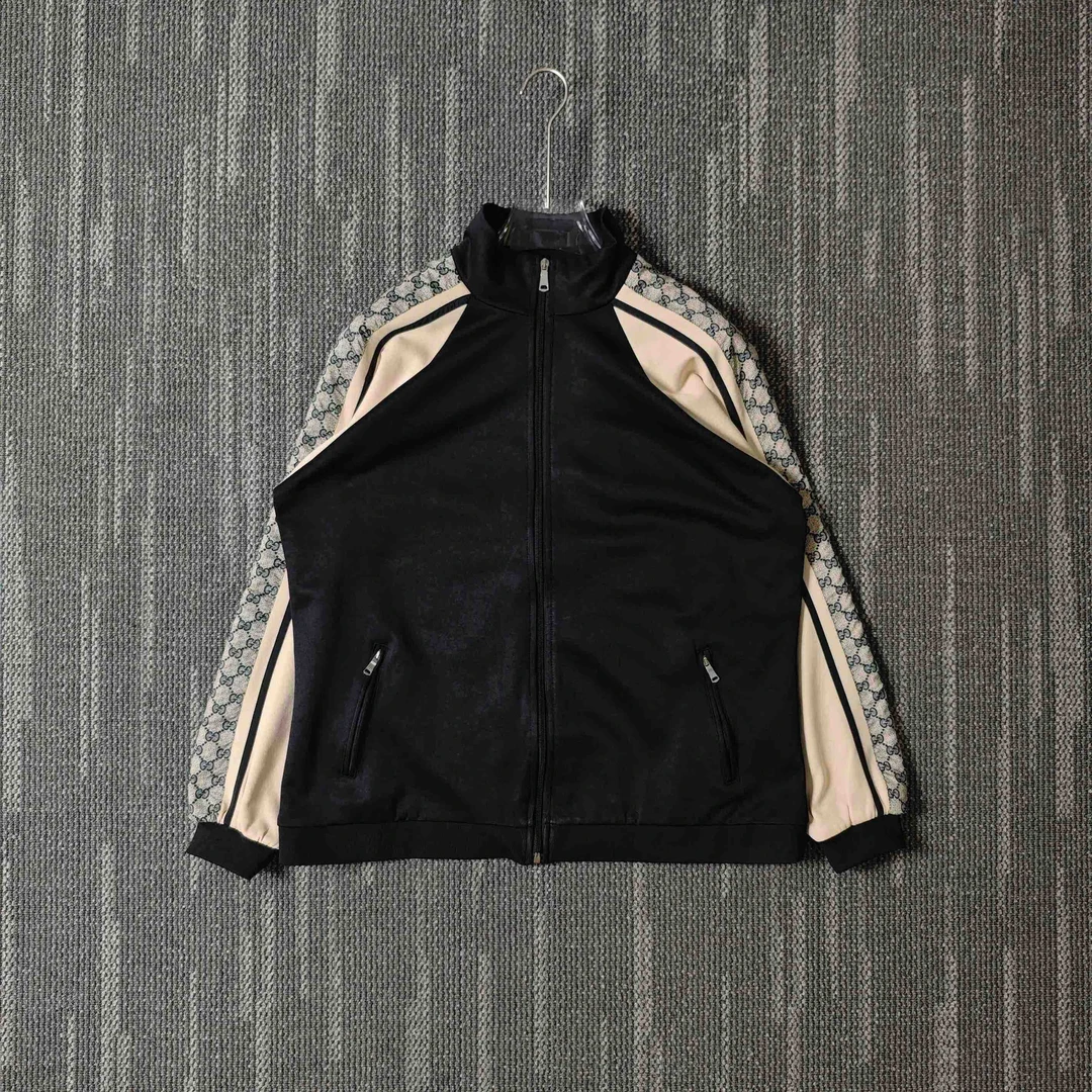 99新 GUCCI/古驰 拼接复古织带经典夹克外套/S码/2279