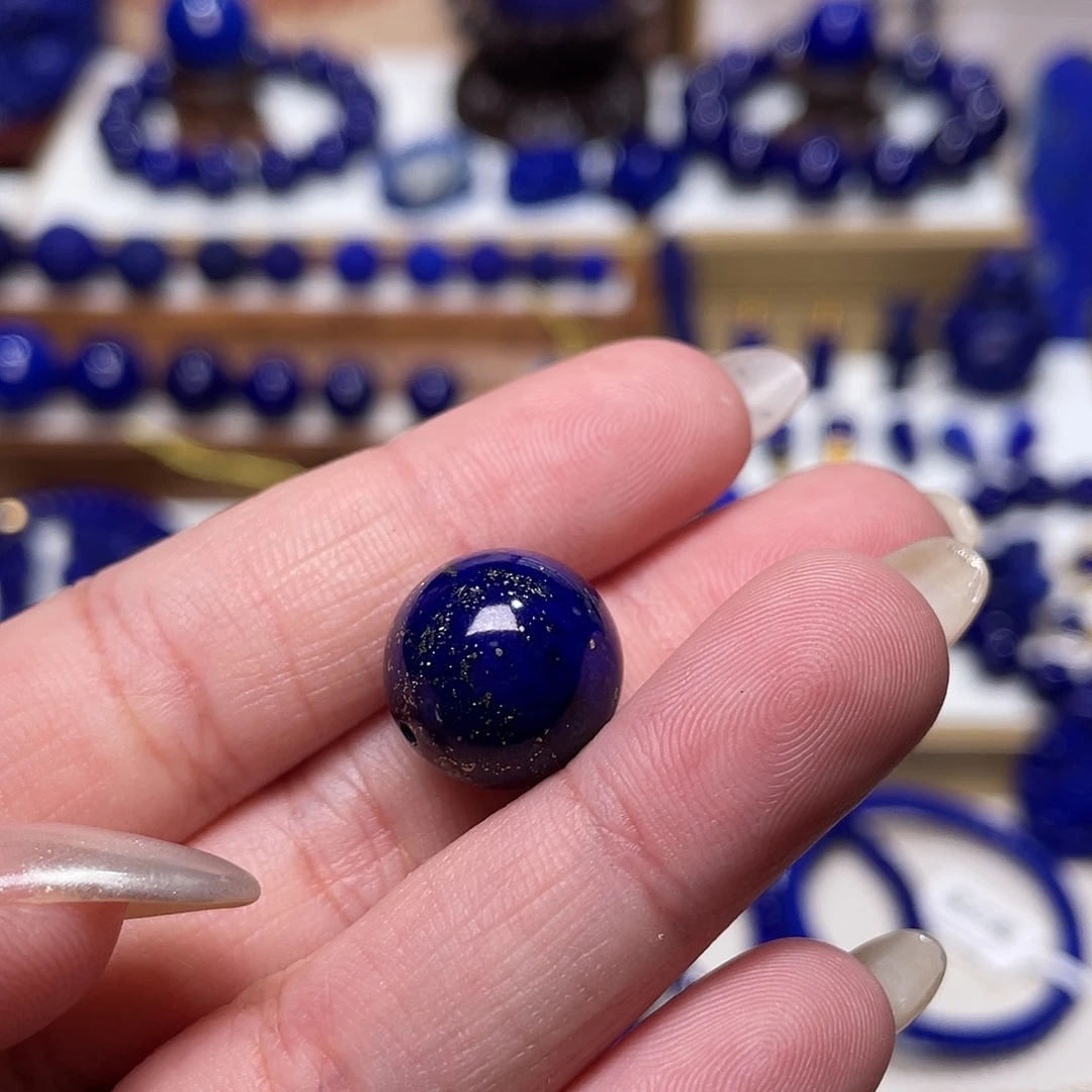 深***鳗青金石未镶嵌精品14.9mm