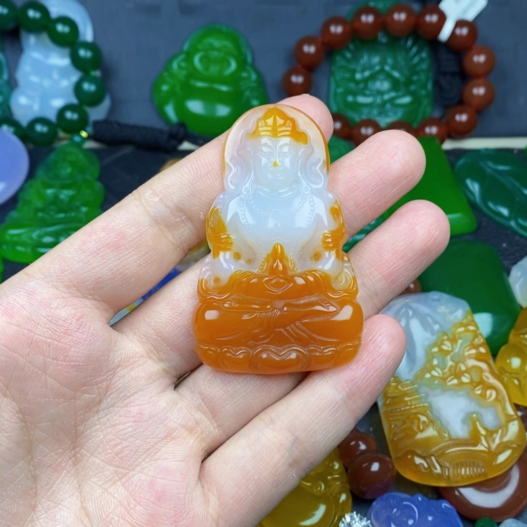 玛瑙/玉髓颈饰未镶嵌辉****具