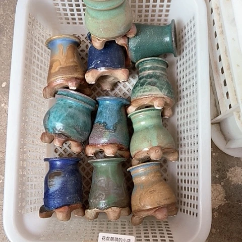 紫砂花盆740微瑕品口径3到4座头