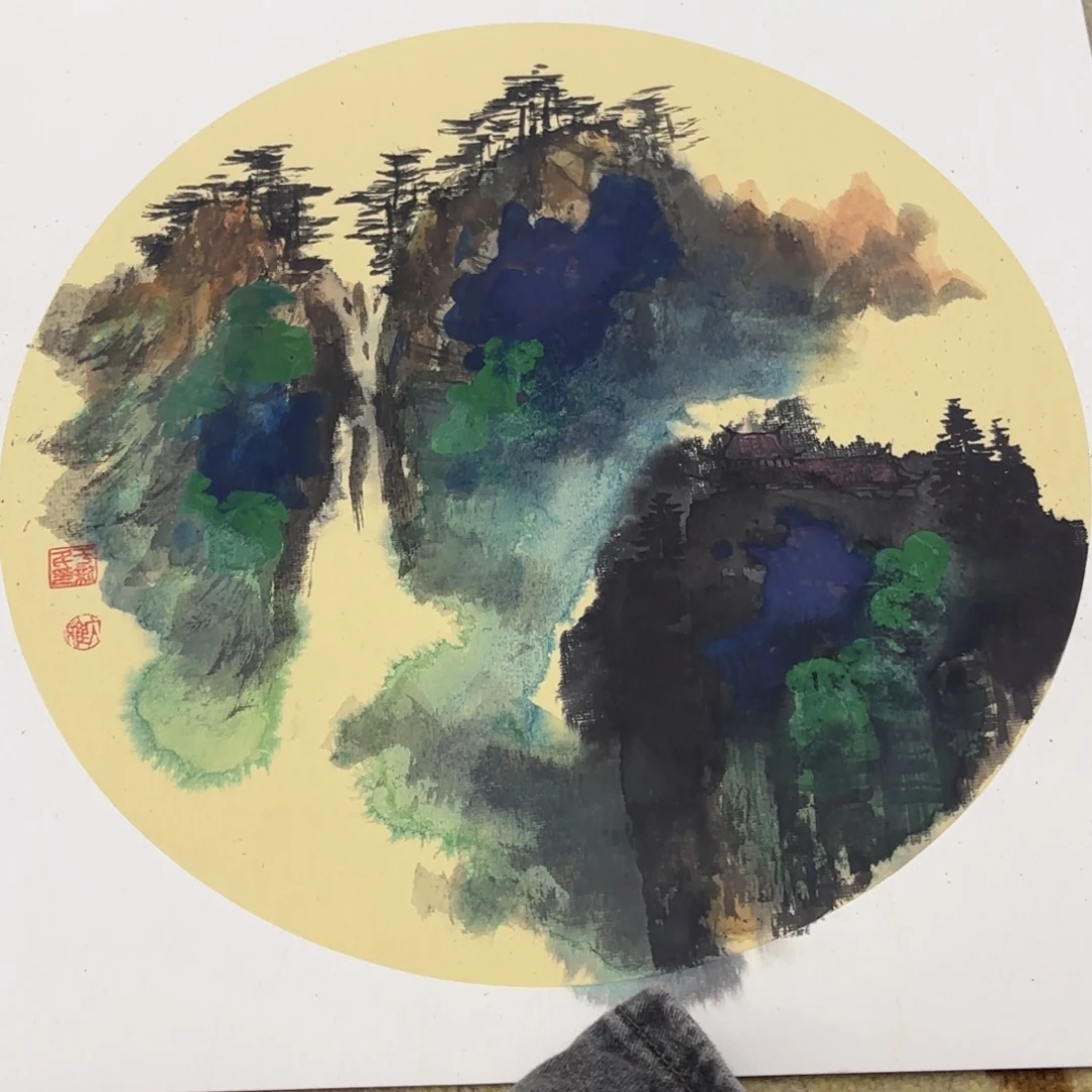 国画38-38卡纸作品艺