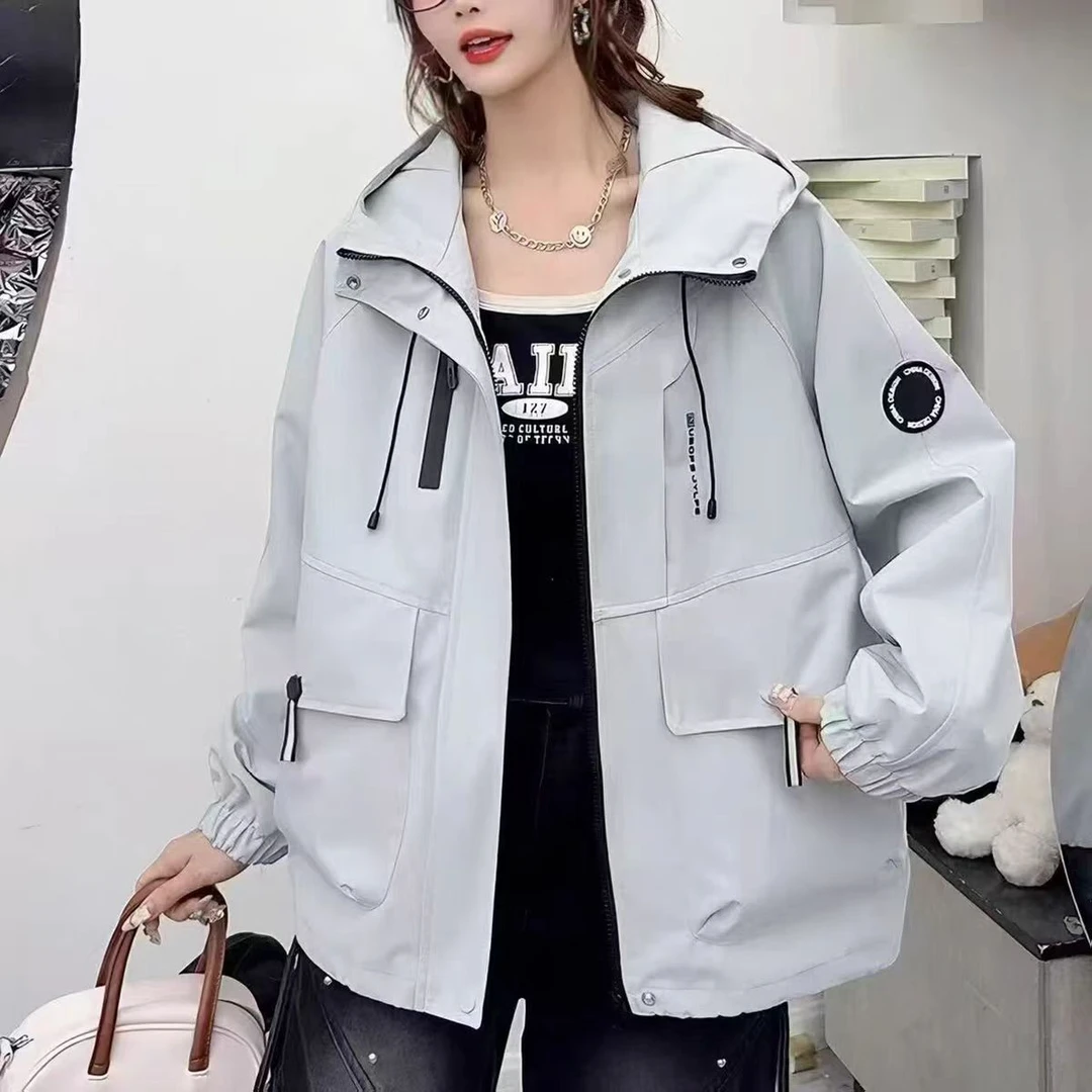 加绒加厚休闲棉衣女款冲锋衣冬季ins韩版宽松外套（衣长66左右）909