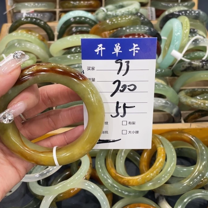 容***^未镶嵌蛇纹石玉手镯