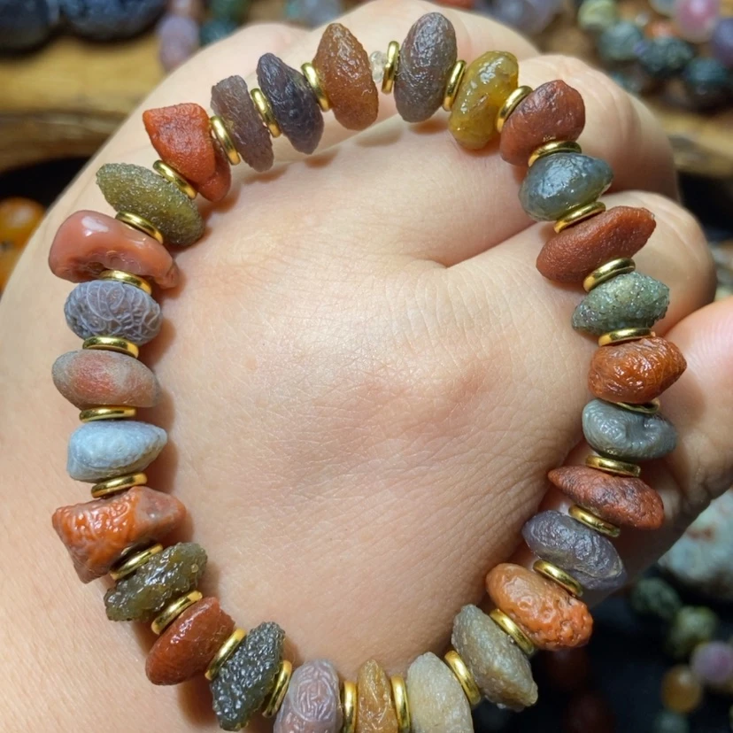 【闪购商品】玛瑙/玉髓手链合金