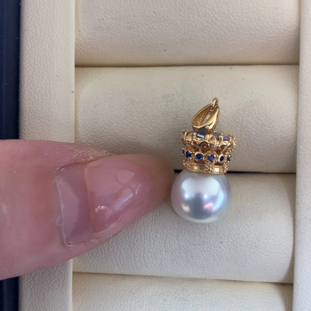 颈饰银S925镶嵌海水珍珠