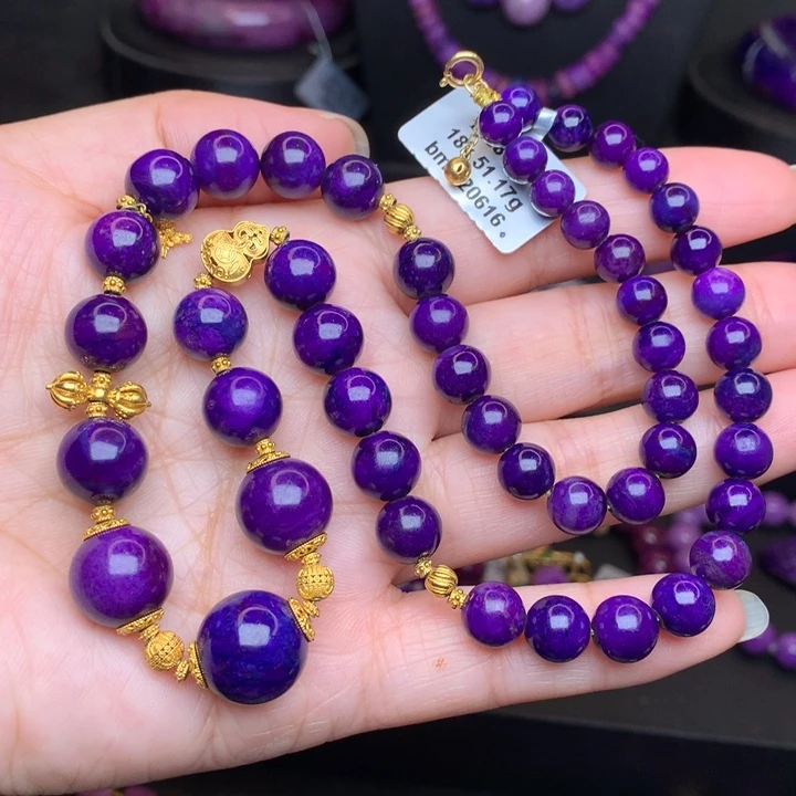 苏纪石（舒俱来）18K金镶嵌项链