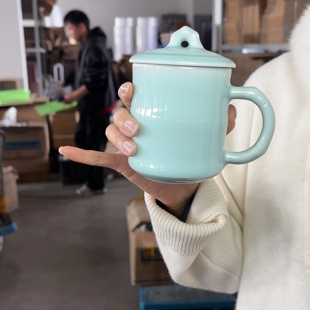 龙泉云间青瓷小米茶器