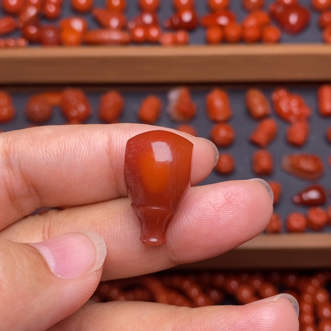 南红玛瑙配饰未镶嵌三通卡13