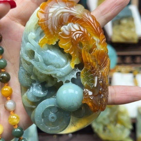 岫玉挂件未镶嵌挂件